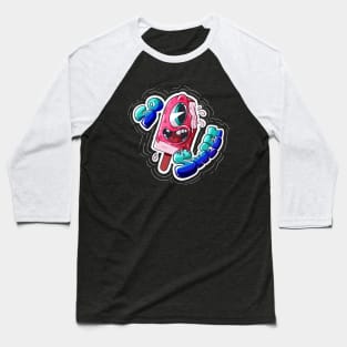 Retro style graffiti Ice Cream Baseball T-Shirt